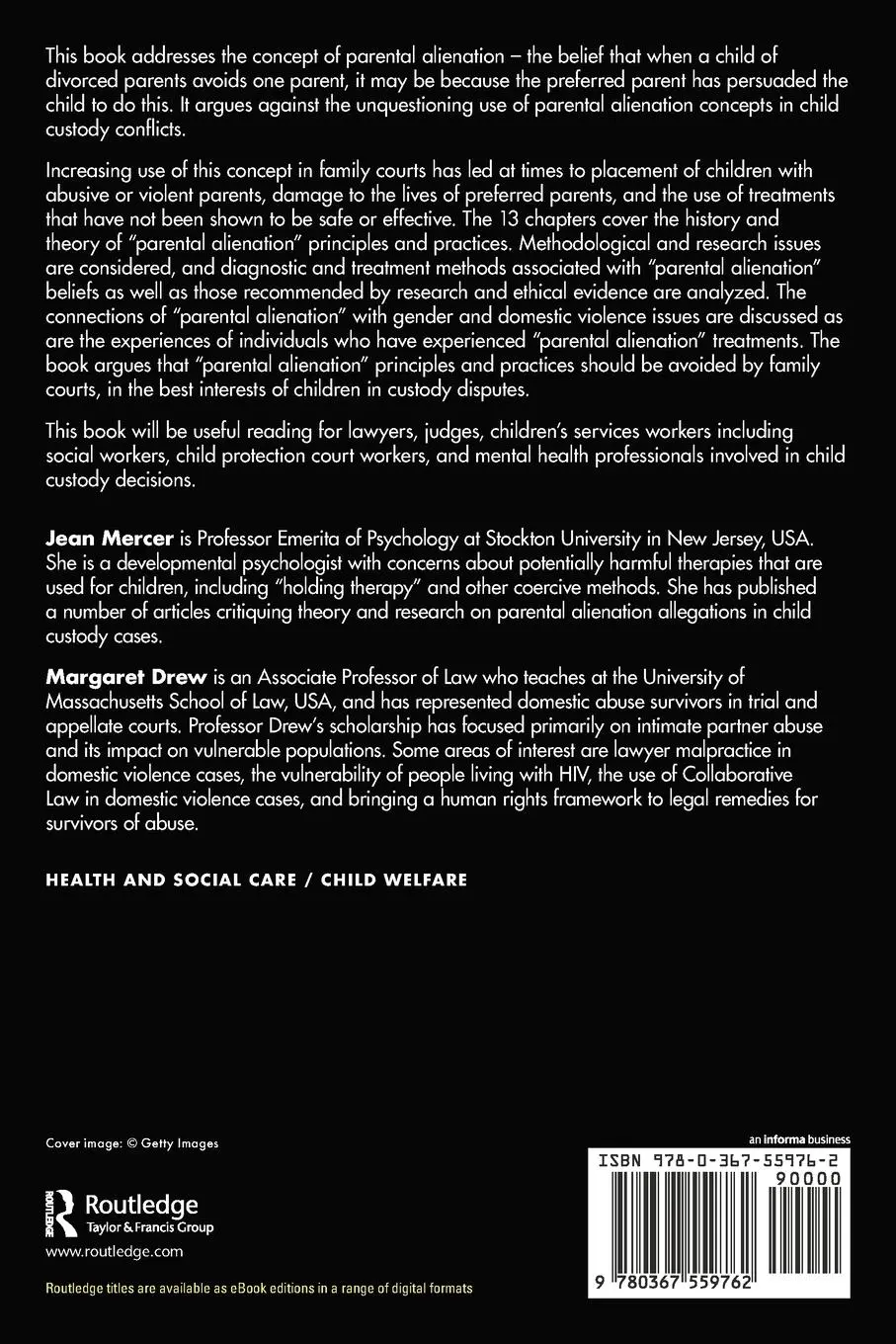 Rückseite: 9780367559762 | Challenging Parental Alienation | Jean Mercer (u. a.) | Taschenbuch