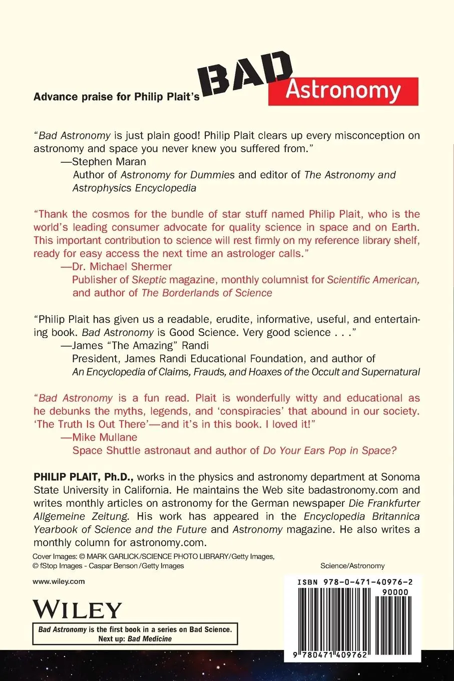 Rückseite: 9780471409762 | Bad Astronomy | Philip C Plait | Taschenbuch | 288 S. | Englisch