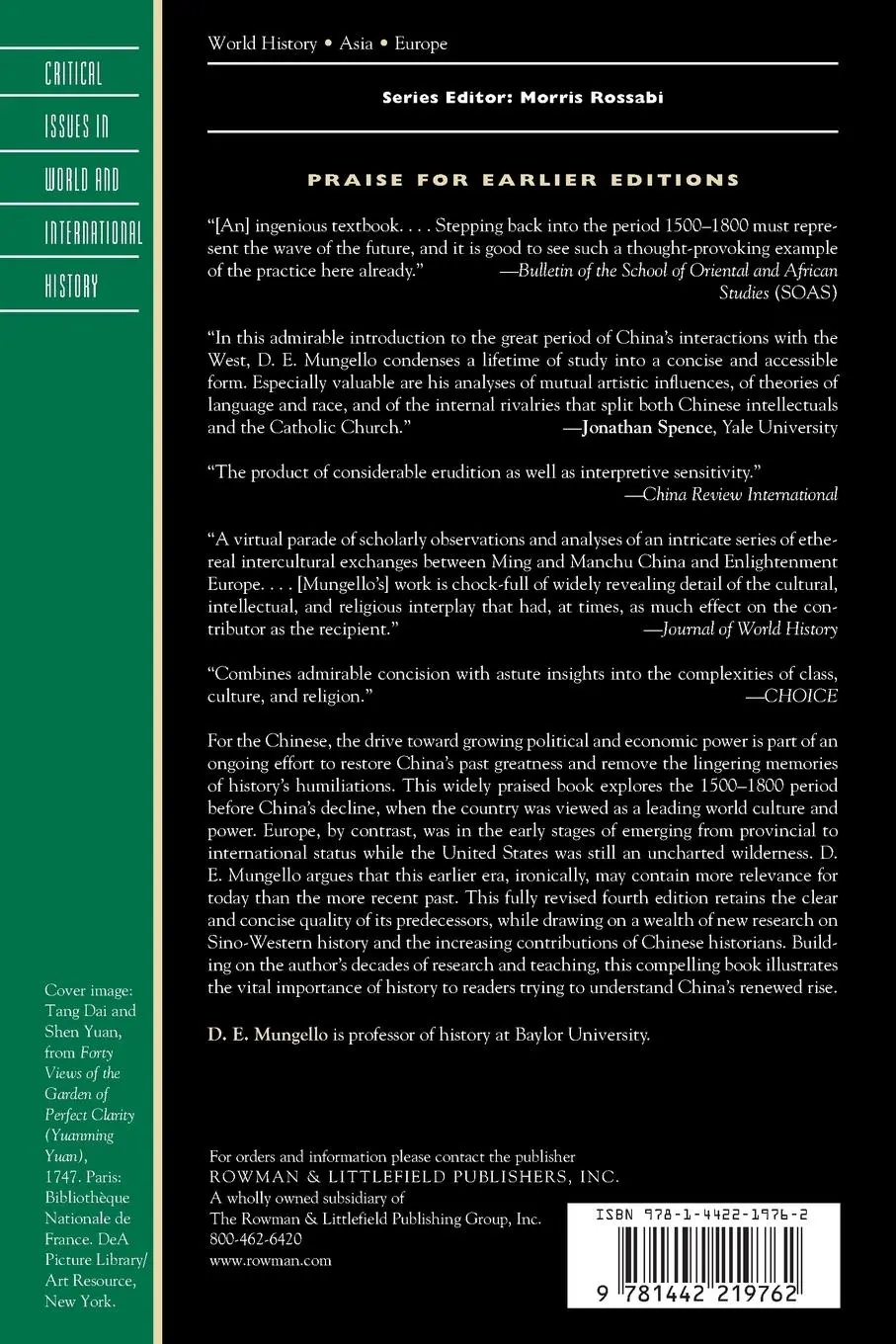 Rückseite: 9781442219762 | The Great Encounter of China and the West, 1500-1800 | D. E. Mungello
