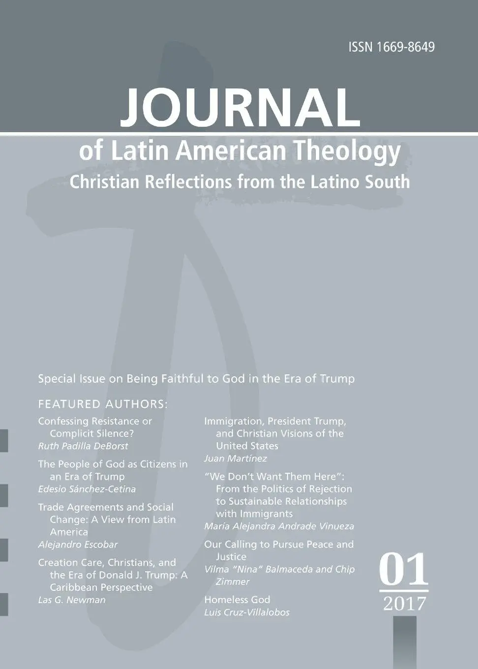 Cover: 9781532619762 | Journal of Latin American Theology, Volume 12, Number 1 | Lindy Scott