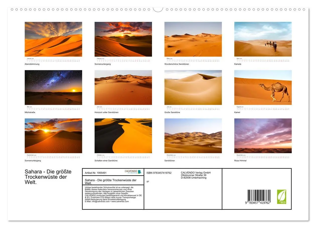 Bild: 9783457419762 | Sahara - Die größte Trockenwüste der Welt. (hochwertiger Premium...