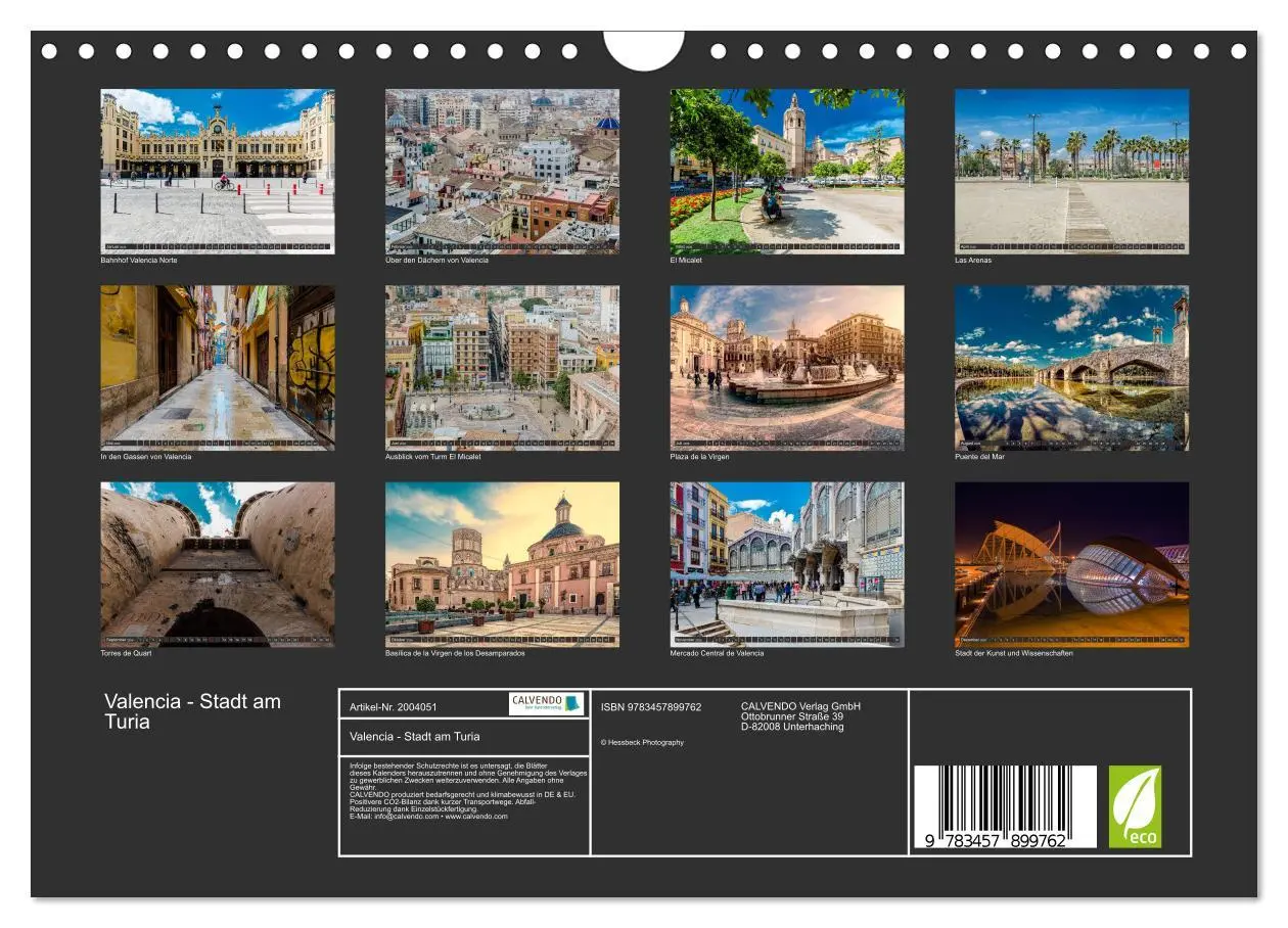 Bild: 9783457899762 | Valencia - Stadt am Turia (Wandkalender 2026 DIN A4 quer), CALVENDO...