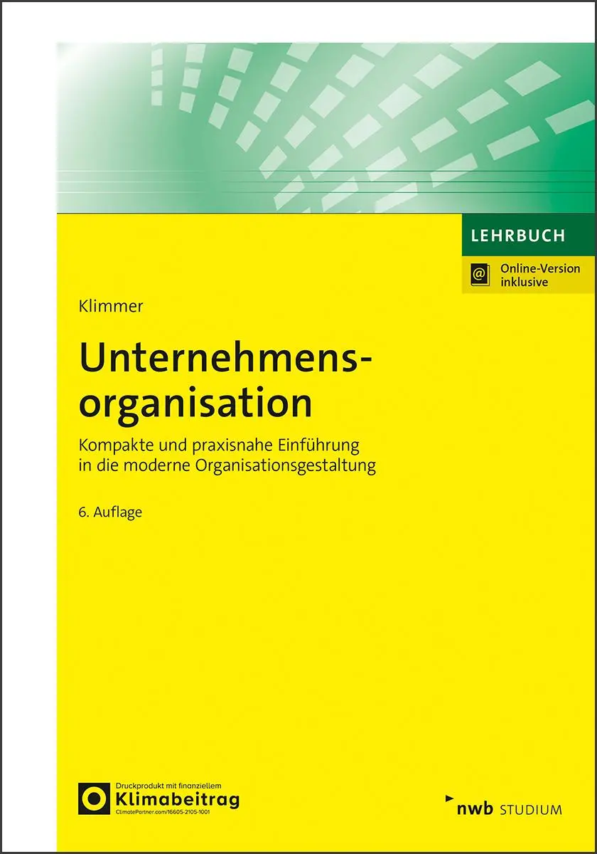 Cover: 9783482549762 | Unternehmensorganisation | Matthias Klimmer | Bundle | 1 Taschenbuch