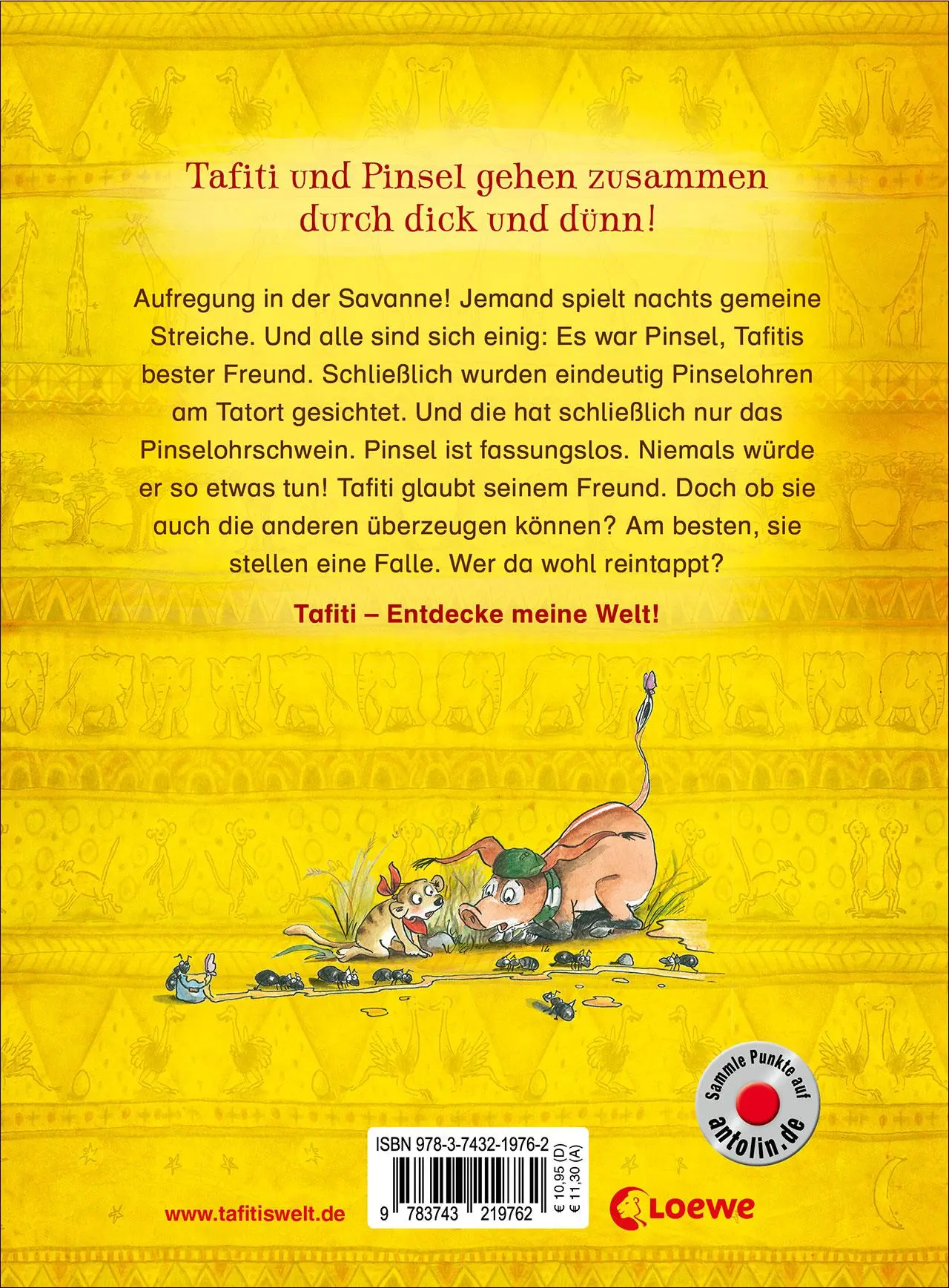 Rückseite: 9783743219762 | Tafiti (Band 22) - Pinsel unter Verdacht | Julia Boehme | Buch | 80 S.
