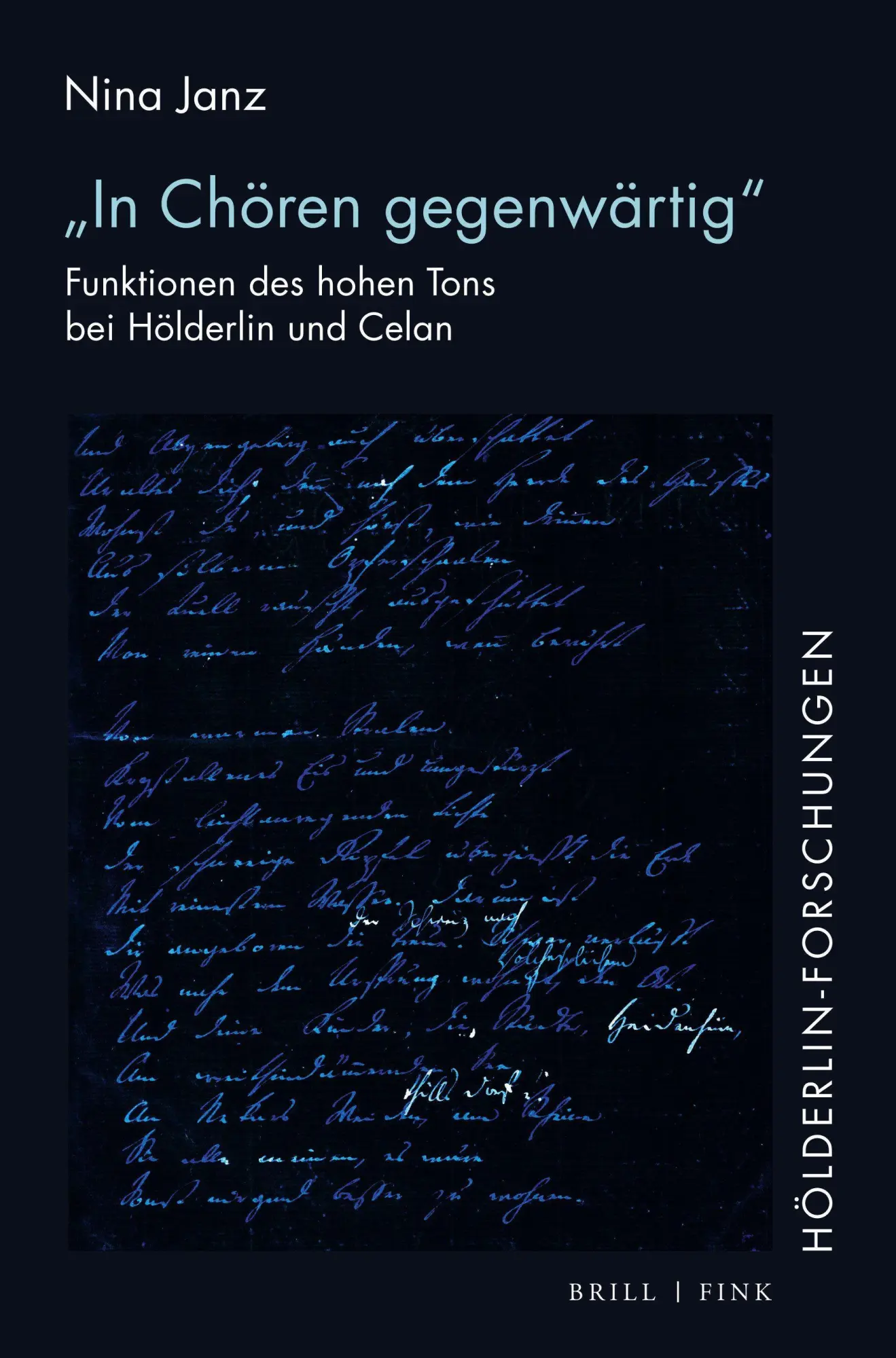 Cover: 9783770569762 | "In Chören gegenwärtig" | Nina Janz | Buch | Hölderlin-Forschungen
