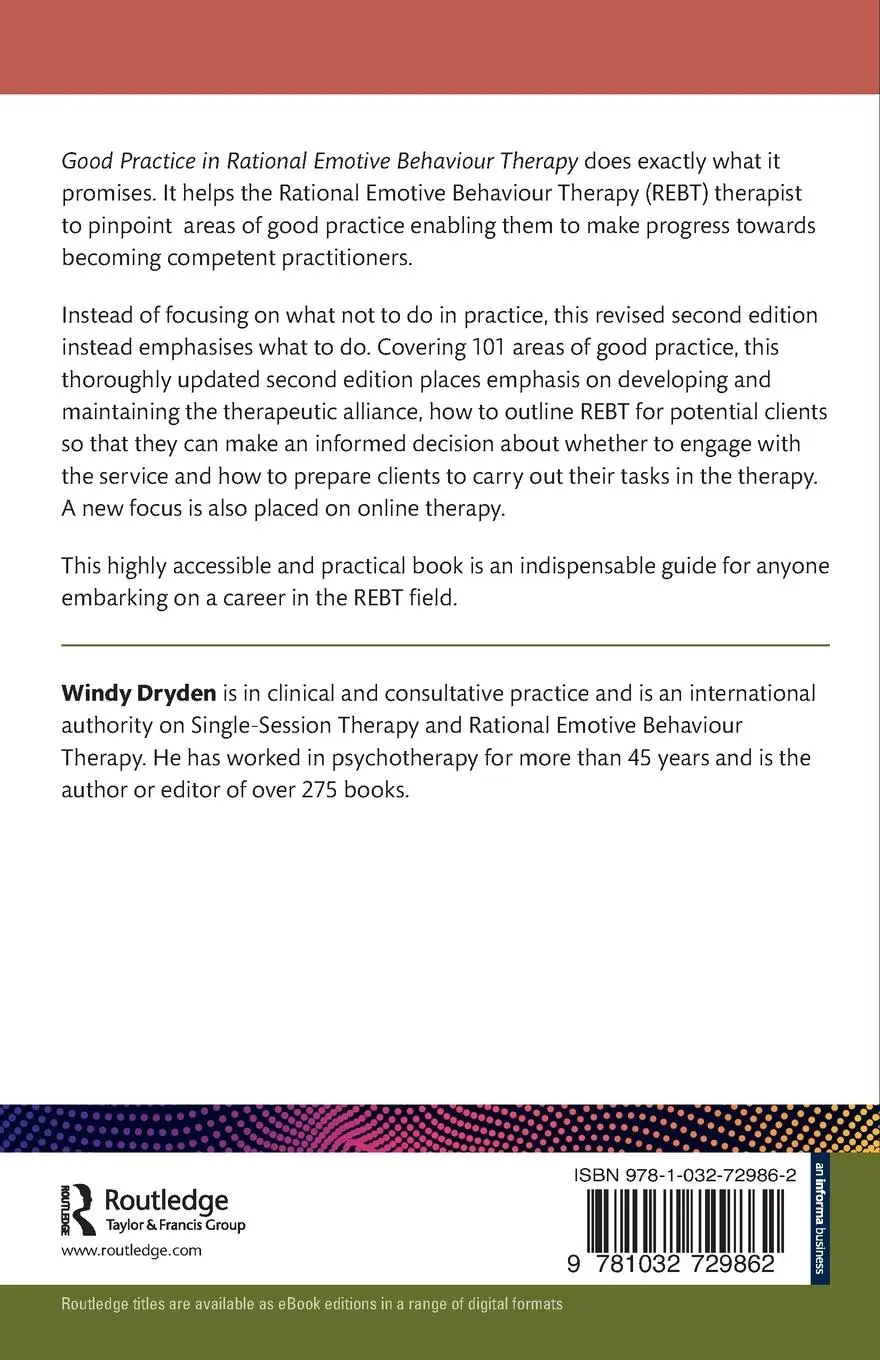 Rückseite: 9781032729862 | Good Practice in Rational Emotive Behaviour Therapy | Windy Dryden