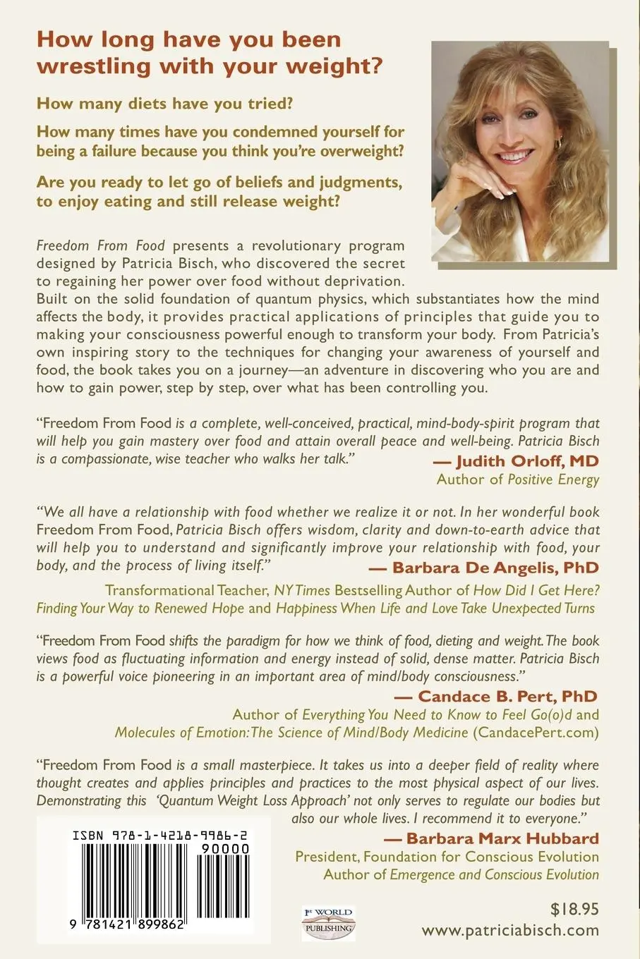 Rückseite: 9781421899862 | Freedom from Food; A Quantum Weight Loss Approach | Patricia Bisch