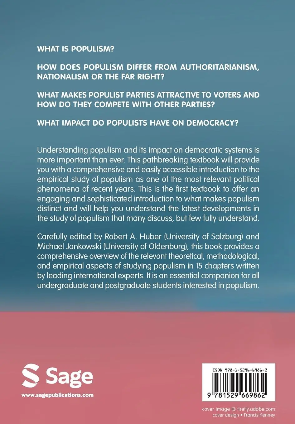 Rückseite: 9781529669862 | Populism | An Introduction | Robert Alexander Alexander Huber (u. a.)
