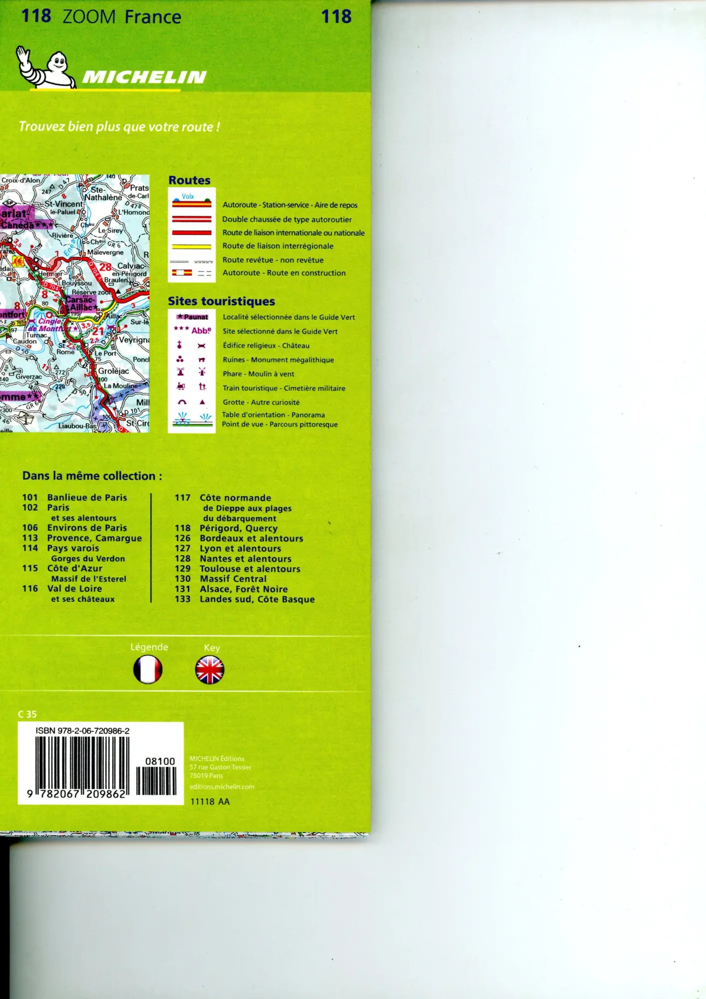 Bild: 9782067209862 | Quercy Perigord - Zoom Map 118 | Map | Michelin | (Land-)Karte | 2020
