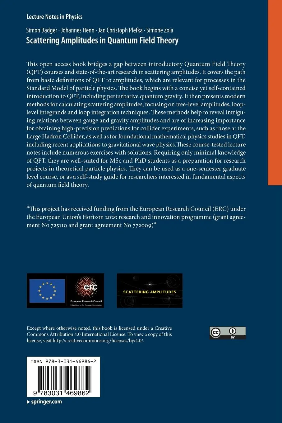 Rückseite: 9783031469862 | Scattering Amplitudes in Quantum Field Theory | Simon Badger (u. a.)