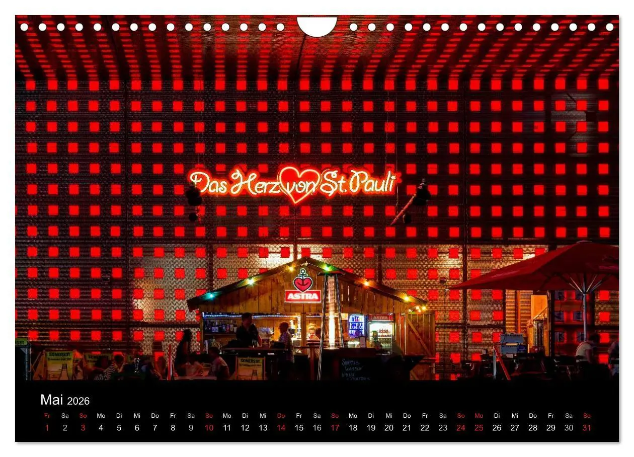 Bild: 9783516049862 | Hamburg - Lichter der Nacht (Wandkalender 2026 DIN A4 quer),...