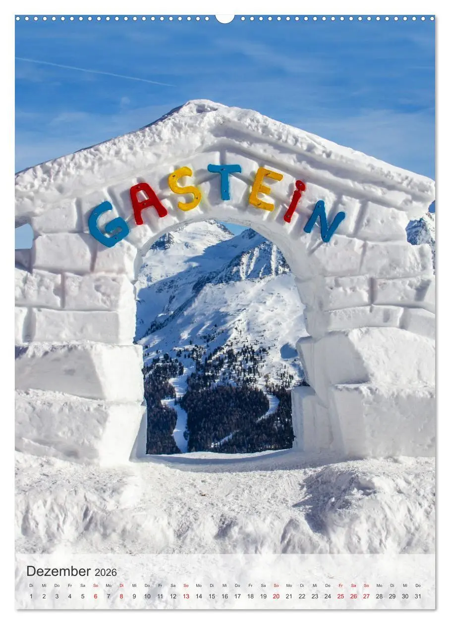 Bild: 9783516289862 | Willkommen in Bad Gastein (Wandkalender 2026 DIN A2 hoch), CALVENDO...
