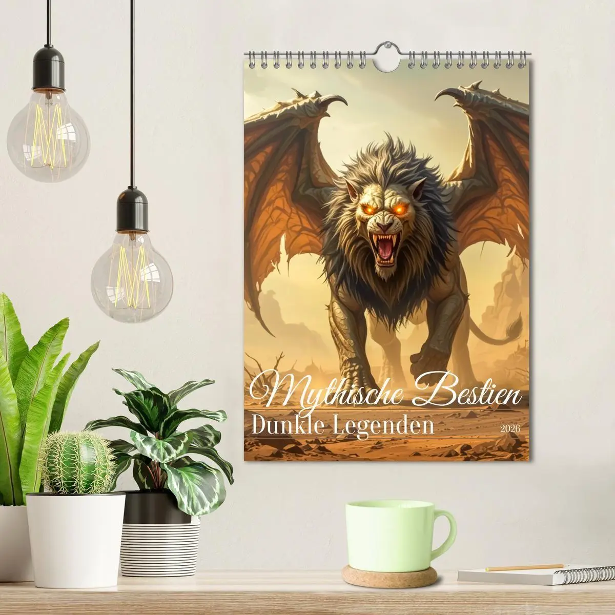 Bild: 9783516669862 | Mythische Bestien - Dunkle Legenden (Wandkalender 2026 DIN A4...