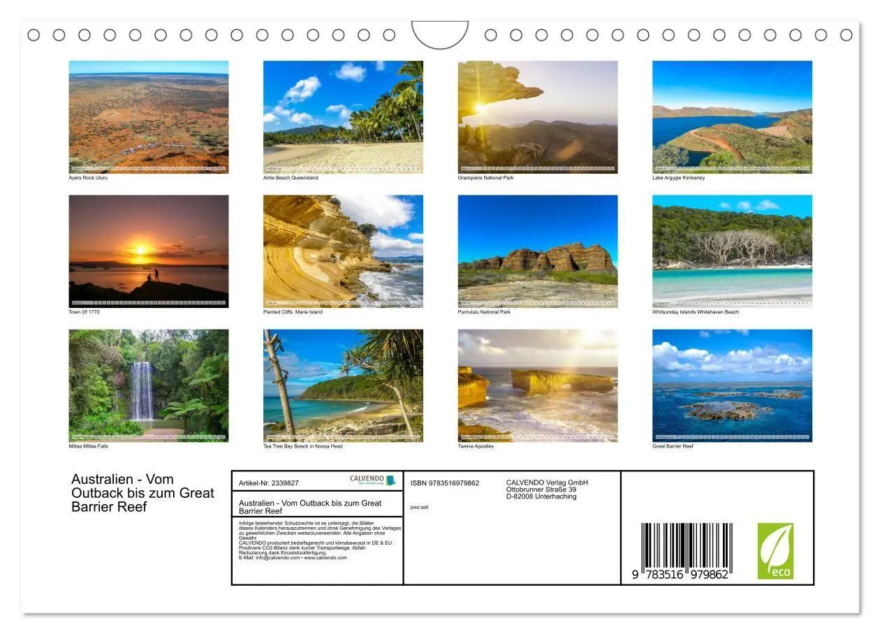 Bild: 9783516979862 | Australien - Vom Outback bis zum Great Barrier Reef (Wandkalender...