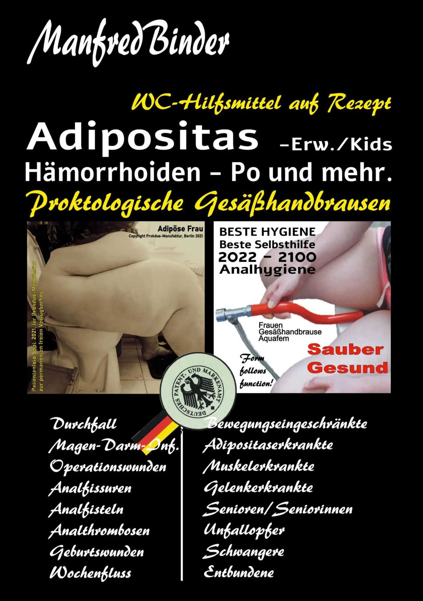 Cover: 9783755709862 | Adipositas, Hämorrhoiden Po und mehr | Manfred Binder | Taschenbuch