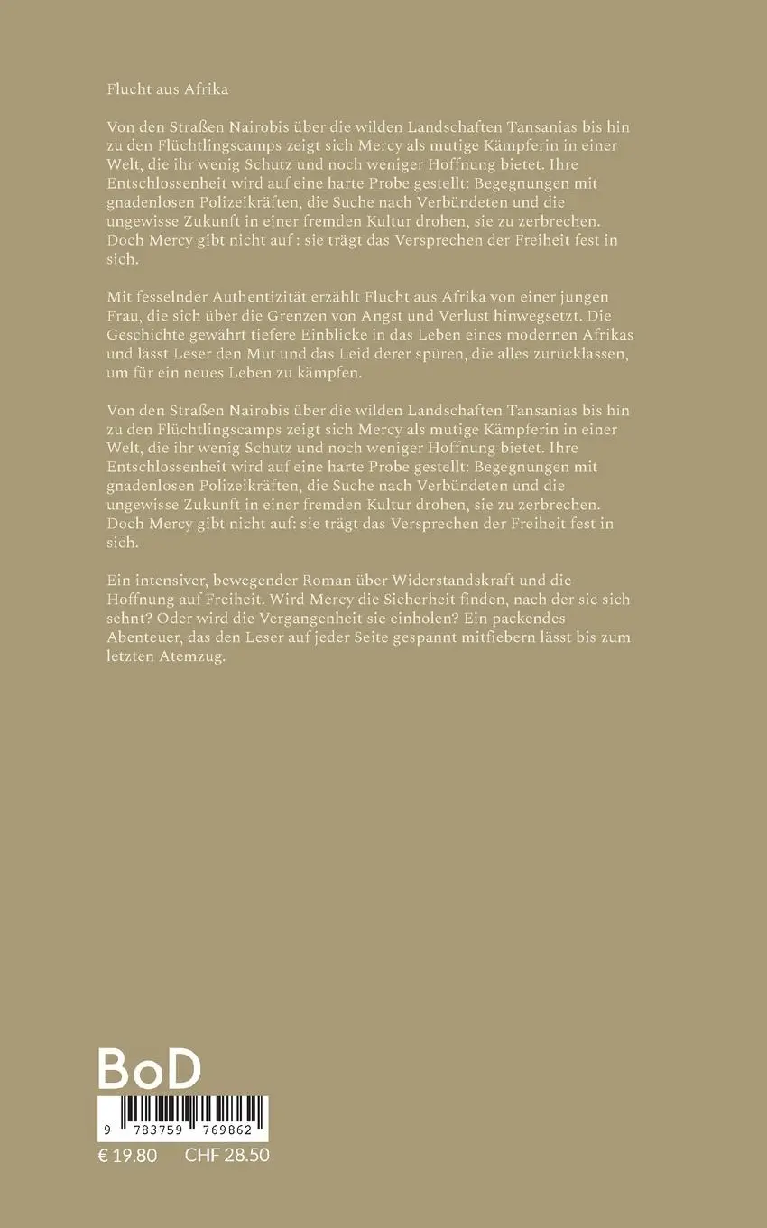 Rückseite: 9783759769862 | Flucht aus Afrika | Hans-Peter Brill | Taschenbuch | Paperback | 2024