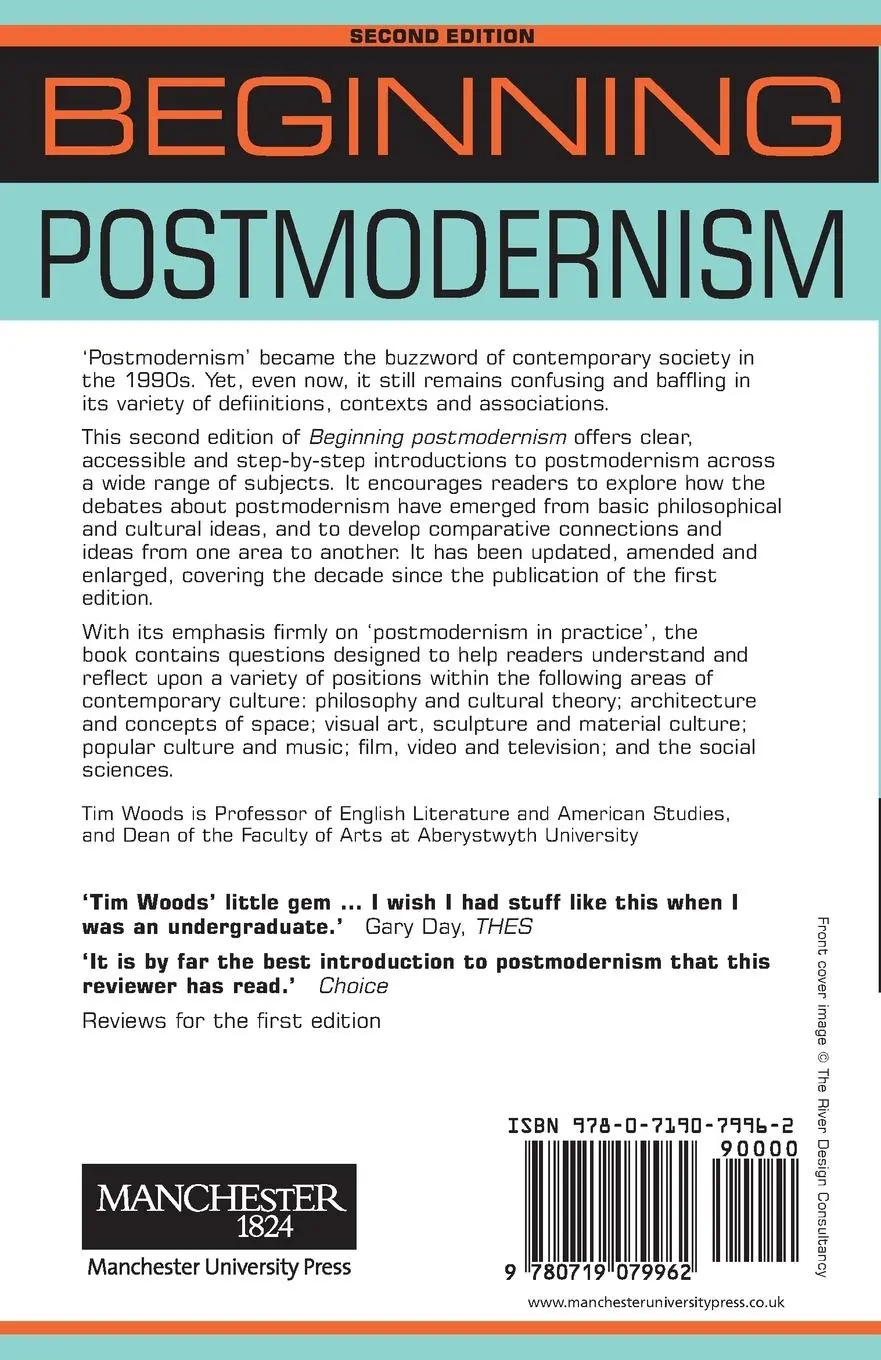 Rückseite: 9780719079962 | Beginning postmodernism | Second edition | Tim Woods | Taschenbuch