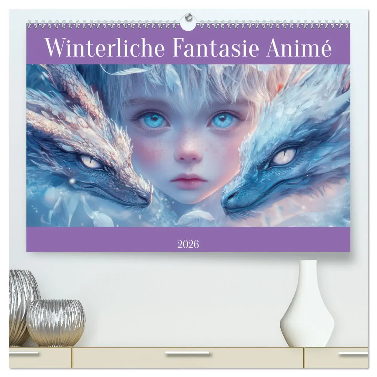 Cover: 9783457259962 | Winterliche Fantasie Animé (hochwertiger Premium Wandkalender 2026...
