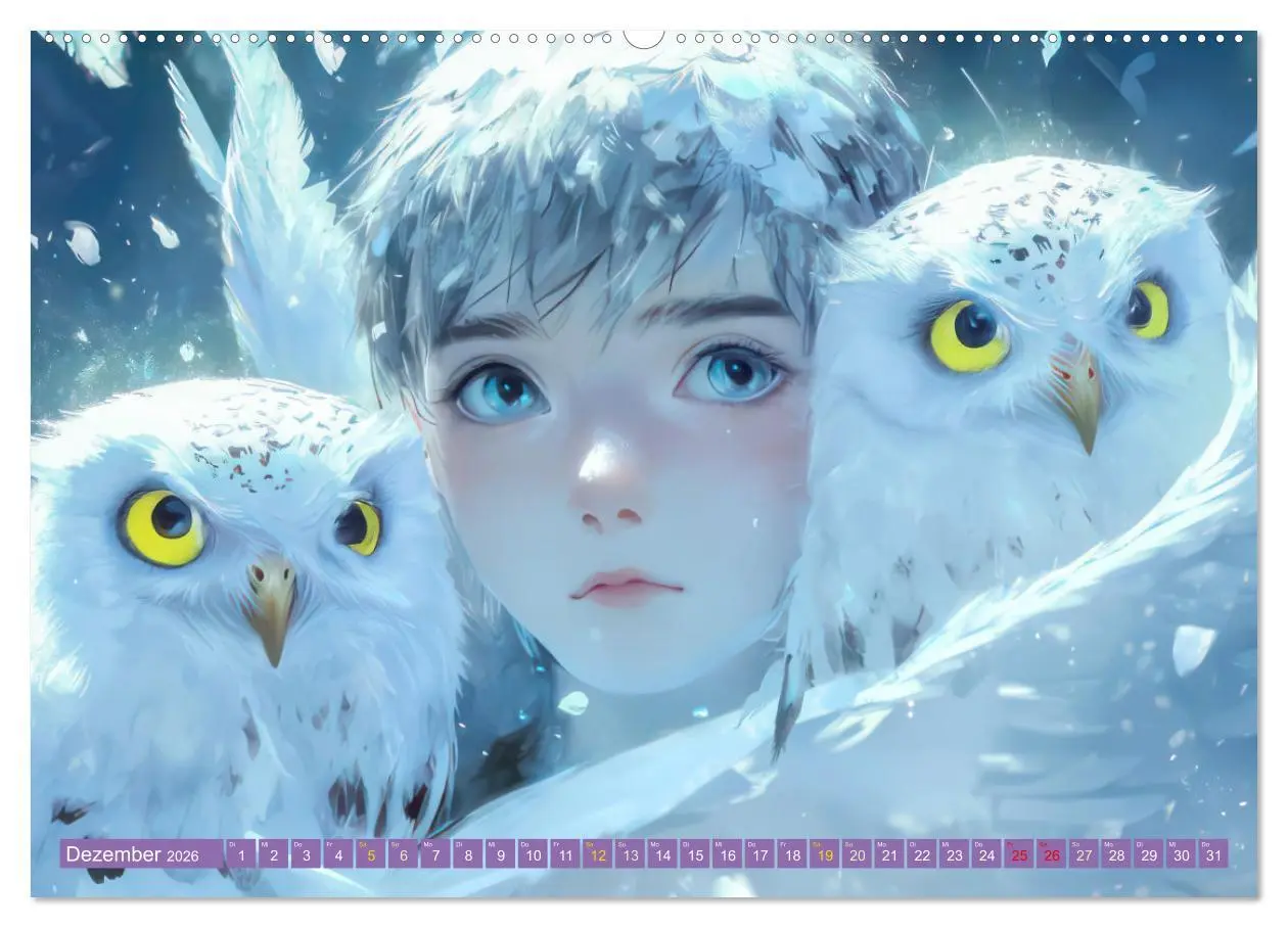 Bild: 9783457259962 | Winterliche Fantasie Animé (hochwertiger Premium Wandkalender 2026...