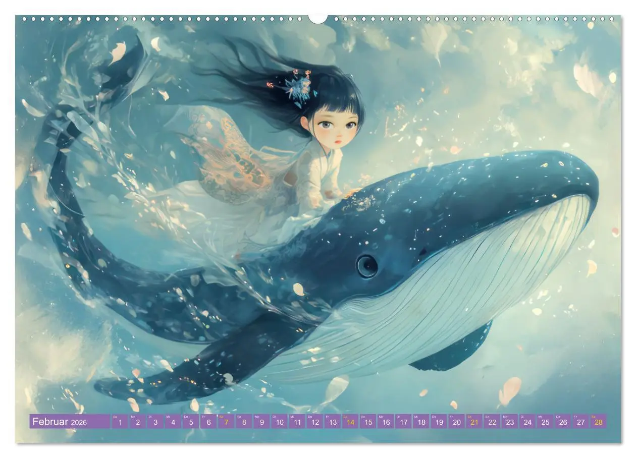 Bild: 9783457259962 | Winterliche Fantasie Animé (hochwertiger Premium Wandkalender 2026...