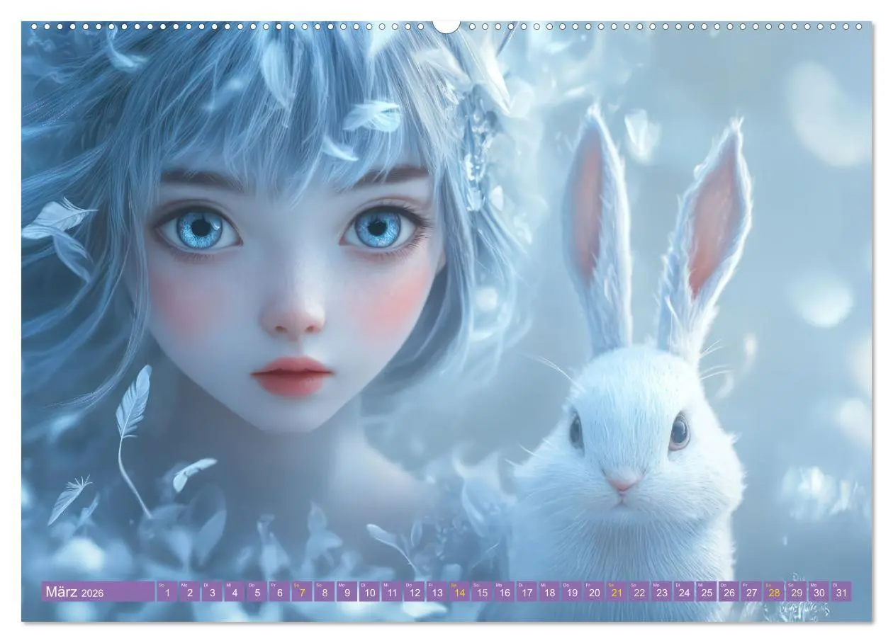 Bild: 9783457259962 | Winterliche Fantasie Animé (hochwertiger Premium Wandkalender 2026...