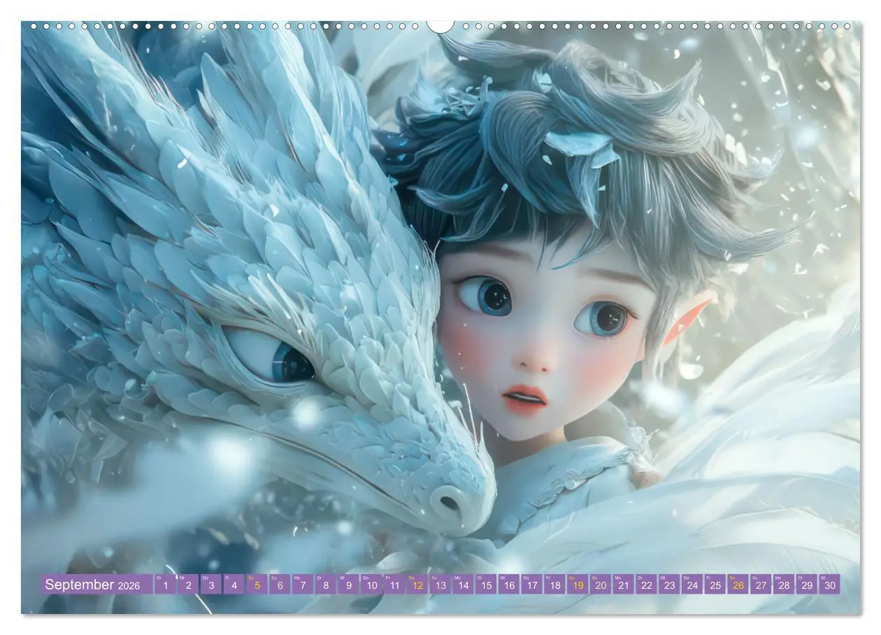 Bild: 9783457259962 | Winterliche Fantasie Animé (hochwertiger Premium Wandkalender 2026...