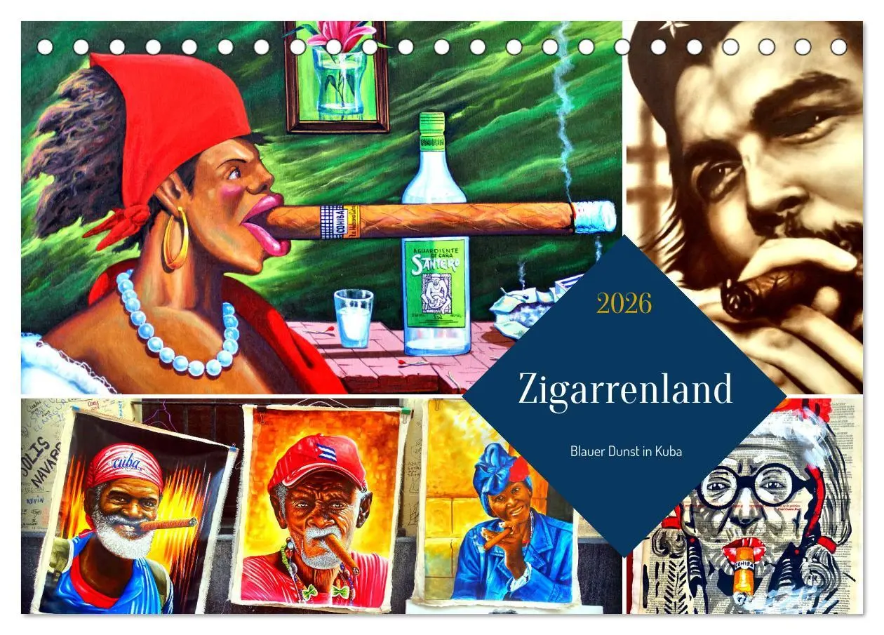 Cover: 9783457569962 | Zigarrenland - Blauer Dunst in Kuba (Tischkalender 2026 DIN A5...