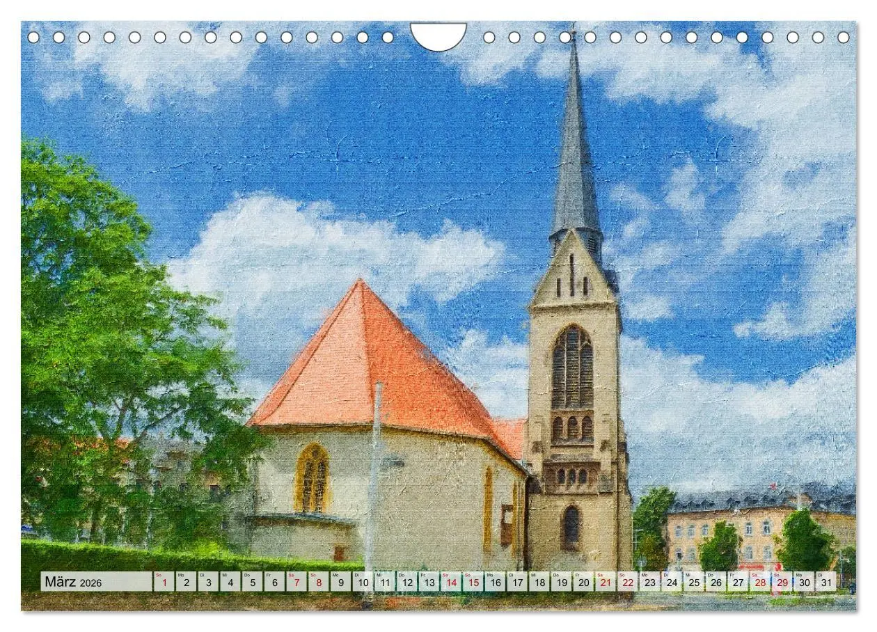 Bild: 9783457709962 | Gera gesehen mit Pinsel und Öl (Wandkalender 2026 DIN A4 quer),...