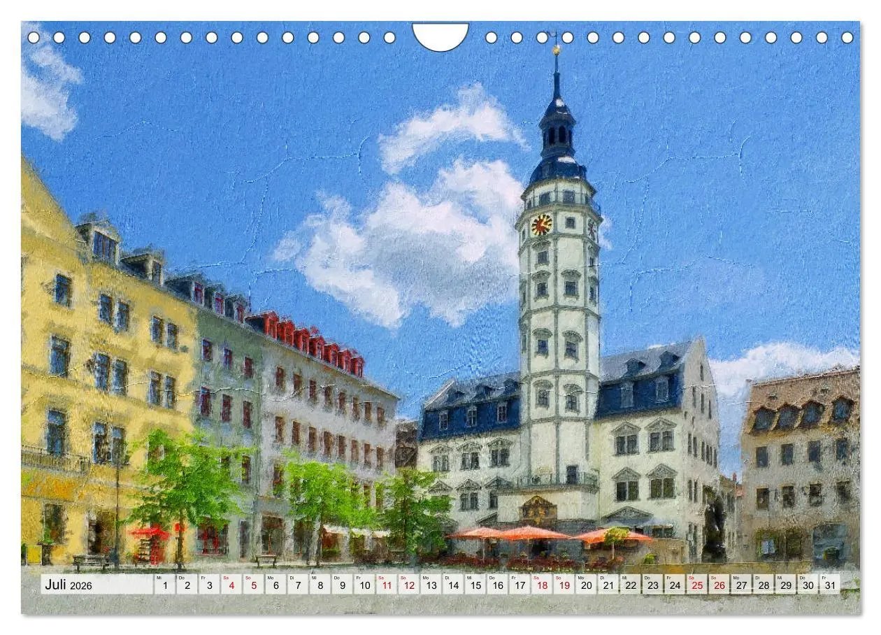 Bild: 9783457709962 | Gera gesehen mit Pinsel und Öl (Wandkalender 2026 DIN A4 quer),...