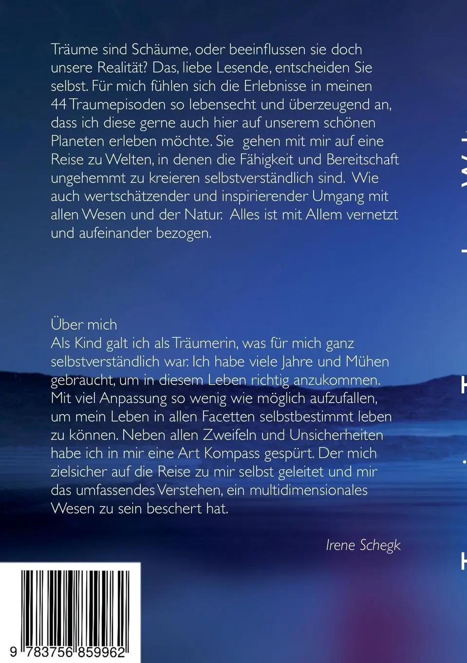 Rückseite: 9783756859962 | Traumreisen Tore in andere Welten | 44 Episoden | Irene Schegk | Buch