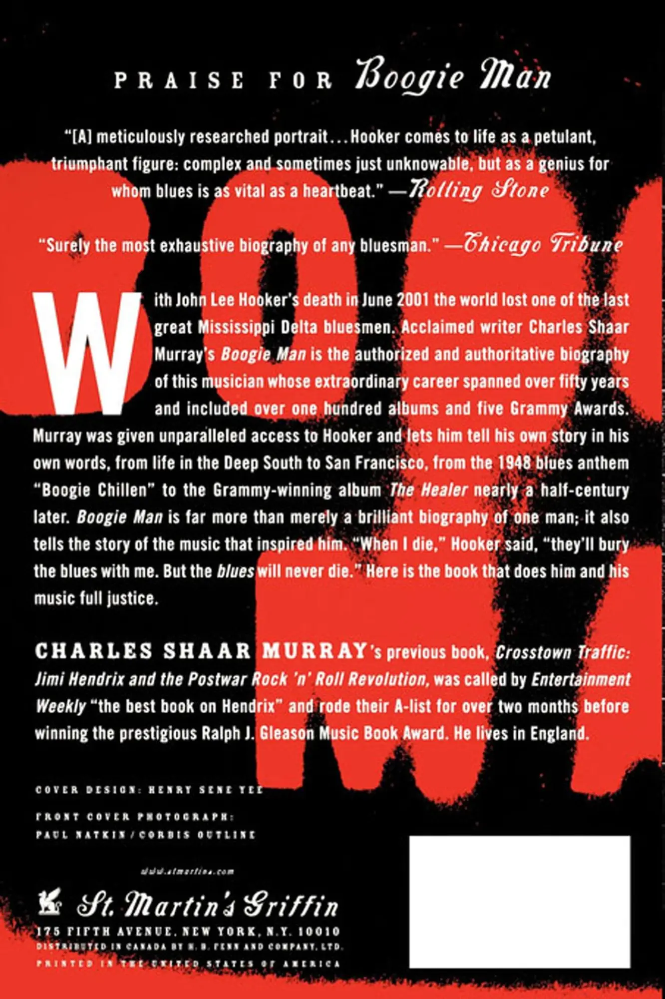 Rückseite: 9780312270063 | Boogie Man | Charles Shaar Murray | Taschenbuch | Englisch | 2002