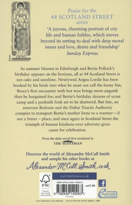 Rückseite: 9780349140063 | Bertie's Guide to Life and Mothers | 44 Scotland Street 09 | Smith