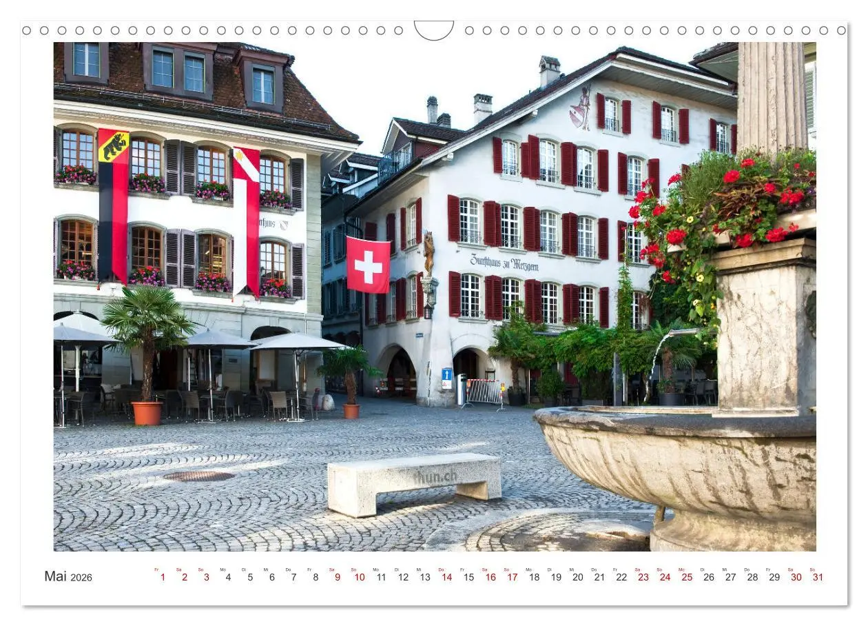 Bild: 9783457370063 | Malerisches Thun (Wandkalender 2026 DIN A3 quer), CALVENDO...
