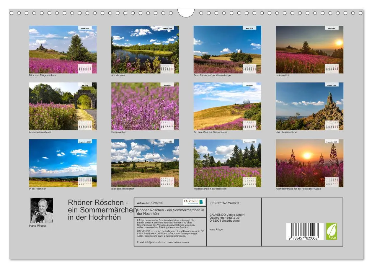 Bild: 9783457820063 | Rhöner Röschen - ein Sommermärchen in der Hochrhön (Wandkalender...