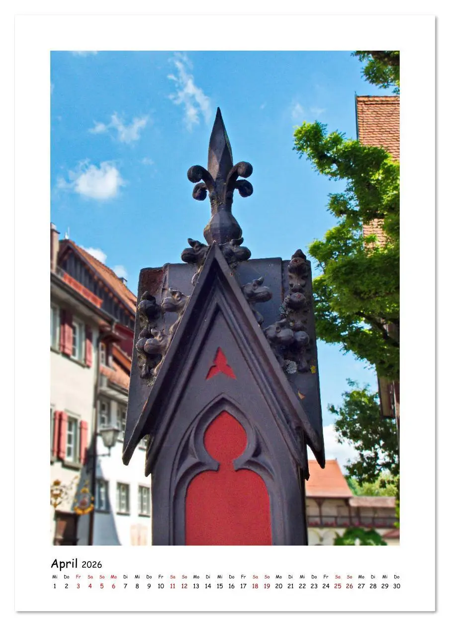 Bild: 9783516390063 | Wangen im Allgäu und seine schönen Brunnen (Tischkalender 2026 DIN...