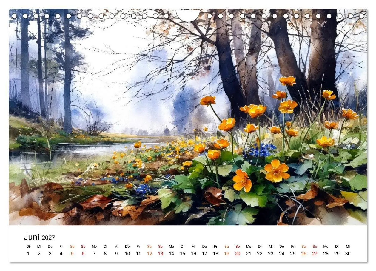 Bild: 9783516770063 | Wildblumen zwischen Moos und Farn (Wandkalender 2027 DIN A4 quer),...