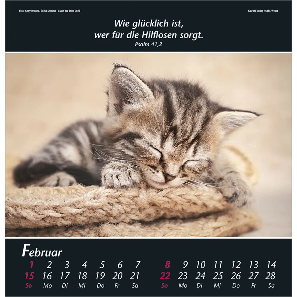 Bild: 9783754820063 | Glanz der Stille 2026 | Psalmworte und Farbfotos zur Besinnung | 14 S.