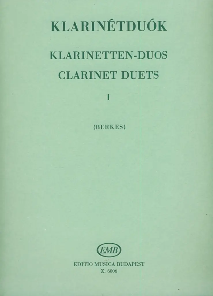 Cover: 9790080060063 | Klarinetten-Duos I | Buch | Editio Musica Budapest | EAN 9790080060063
