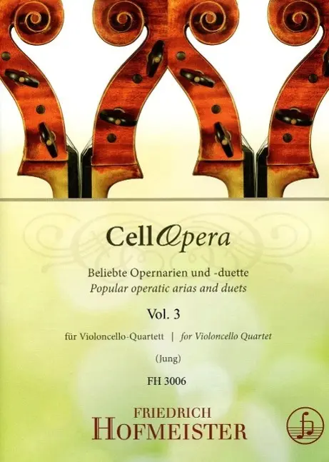 Cover: 9790203430063 | Cellopera, Vol. 3 | Beliebte Opernarien und -duette, Vol. 3 | Jung