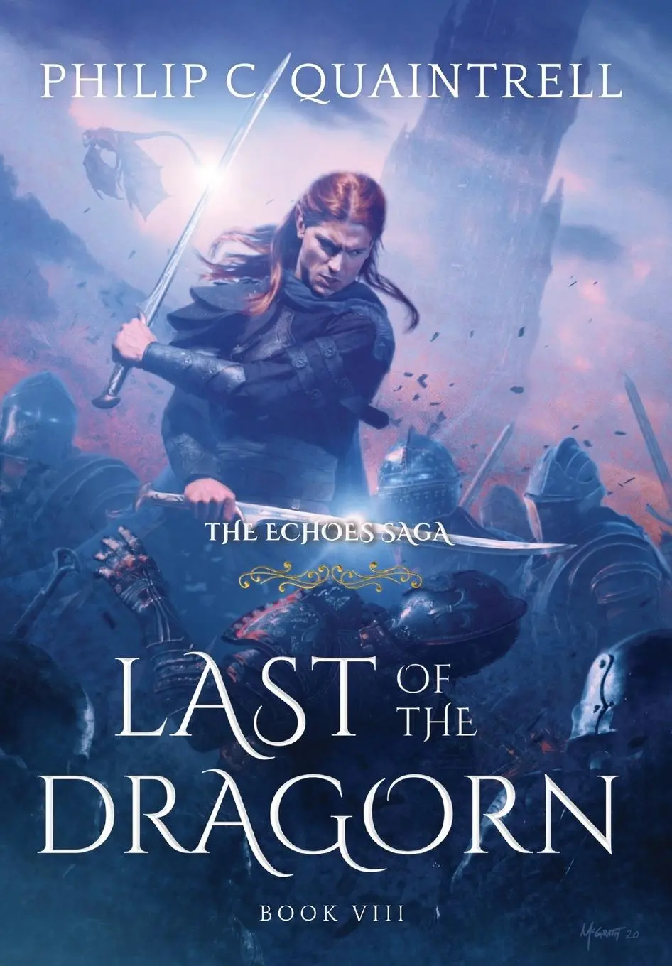 Cover: 9781916610163 | Last of the Dragorn | (The Echoes Saga: Book 8) | Philip C Quaintrell