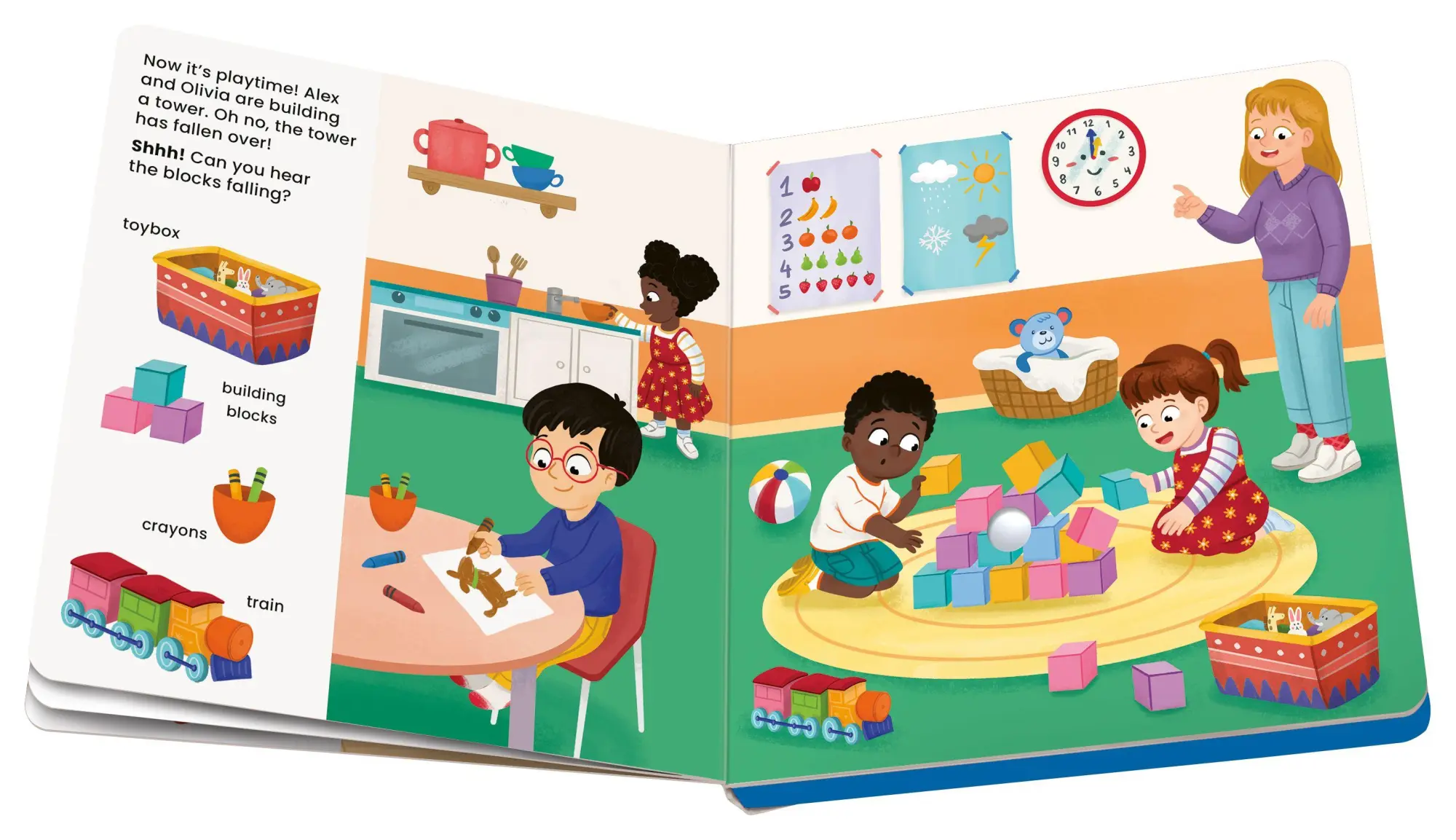 Bild: 9783380970163 | Play+ Shh ... who's there? In Nursery (sound book) | Maria Höck | Buch