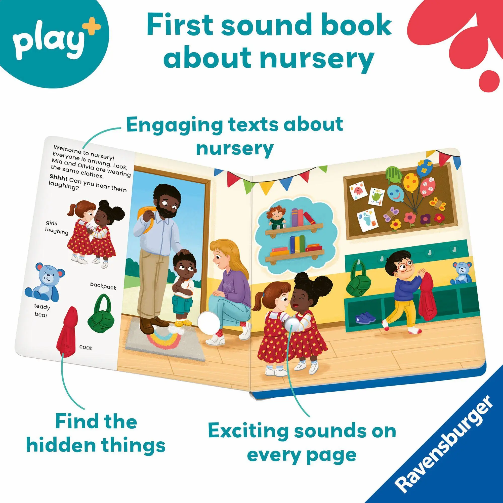 Bild: 9783380970163 | Play+ Shh ... who's there? In Nursery (sound book) | Maria Höck | Buch