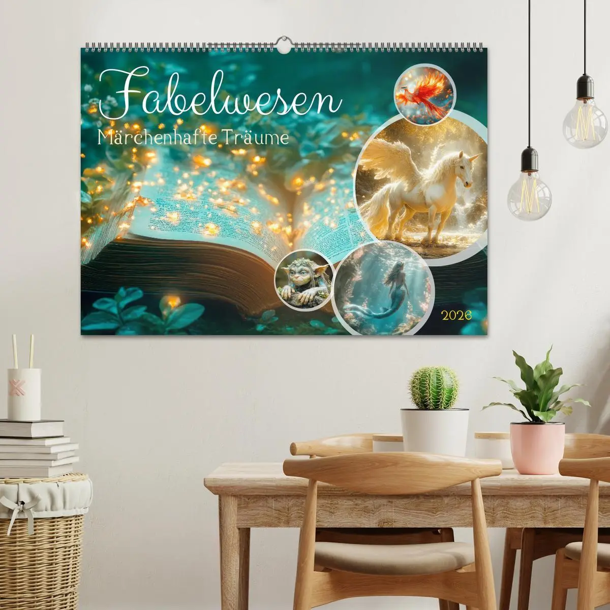 Bild: 9783457360163 | FABELWESEN Märchenhafte Träume (Wandkalender 2026 DIN A2 quer),...