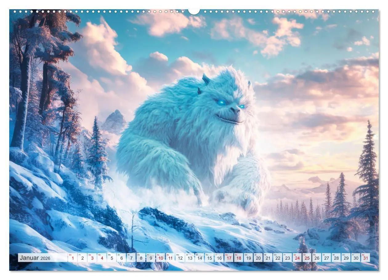 Bild: 9783457360163 | FABELWESEN Märchenhafte Träume (Wandkalender 2026 DIN A2 quer),...