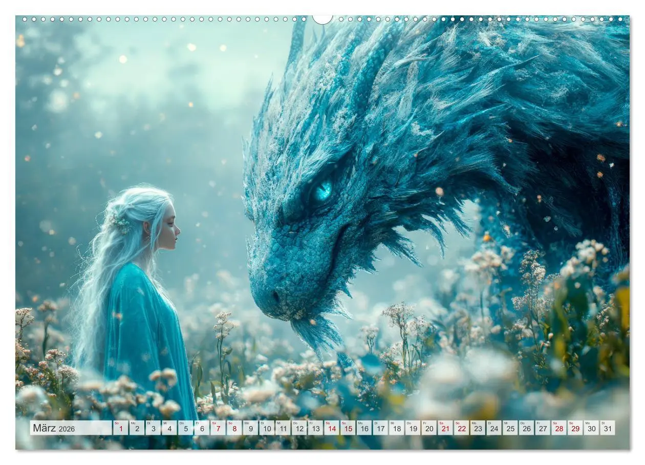 Bild: 9783457360163 | FABELWESEN Märchenhafte Träume (Wandkalender 2026 DIN A2 quer),...