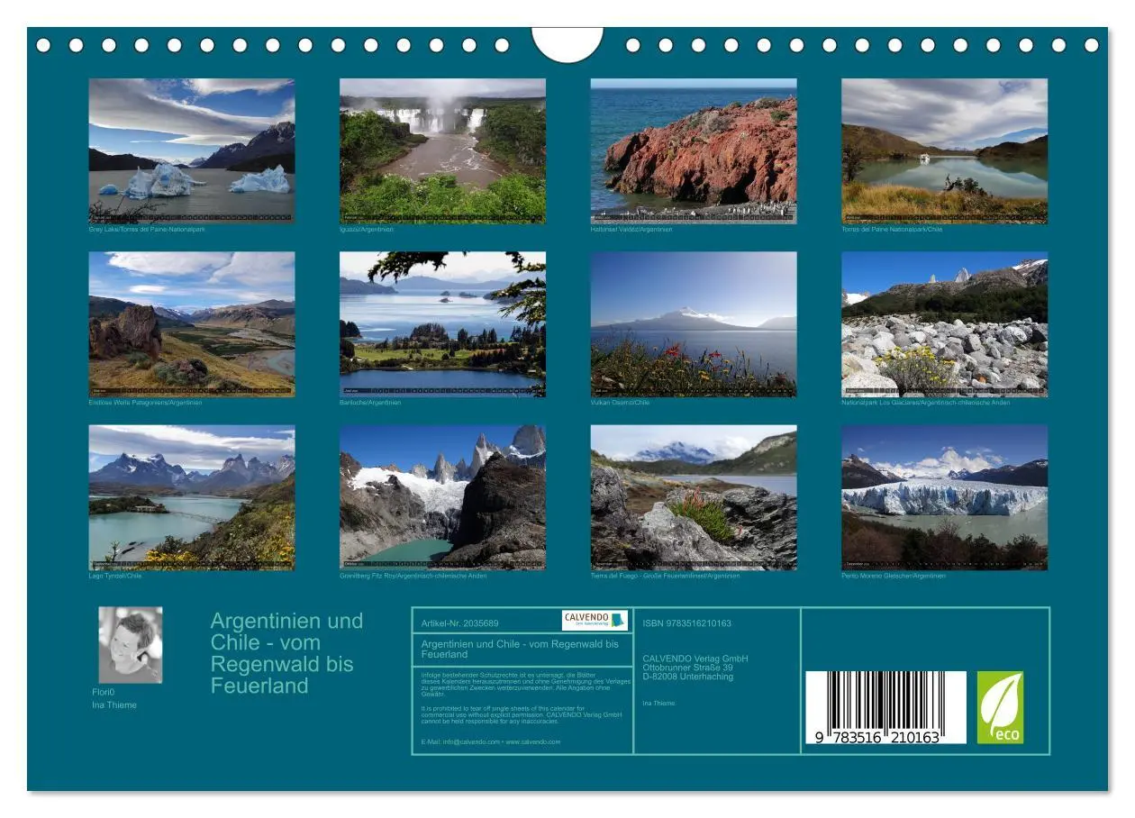 Bild: 9783516210163 | Argentinien und Chile - vom Regenwald bis Feuerland (Wandkalender...