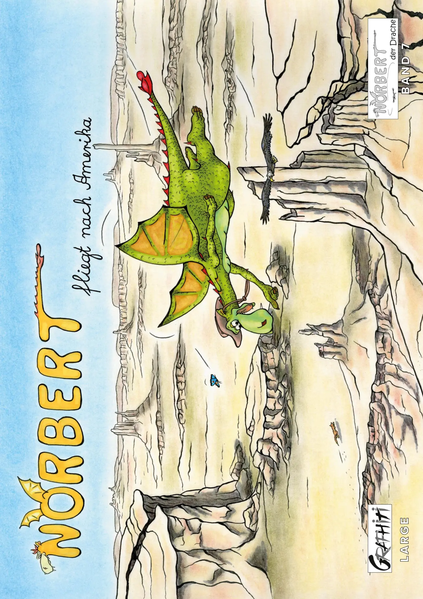 Cover: 9783754360163 | Norbert fliegt nach Amerika | Norbert der Drache (Großformat) | Bürger