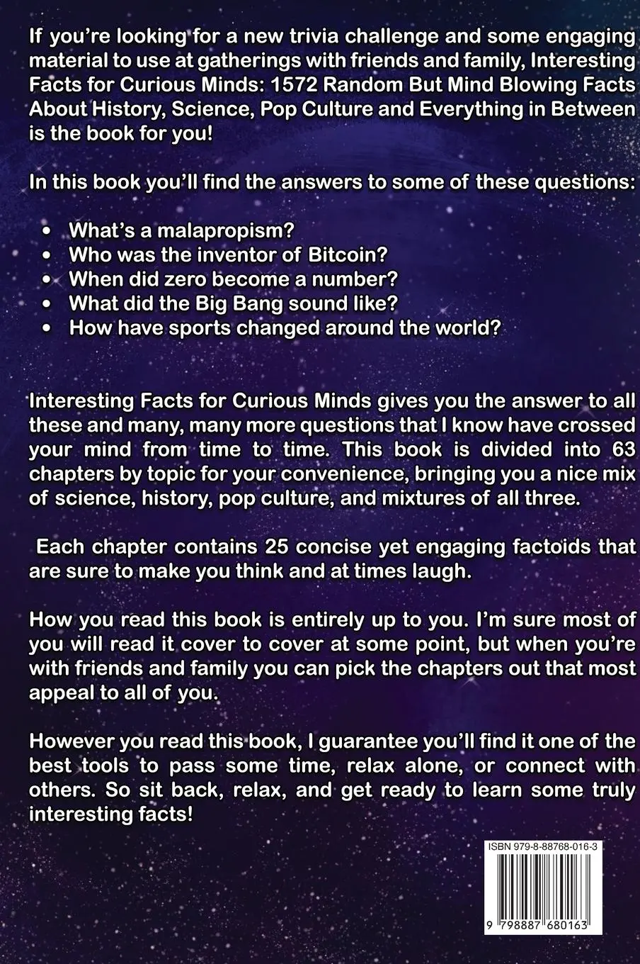 Rückseite: 9798887680163 | Interesting Facts For Curious Minds | Jordan Moore | Buch | Englisch