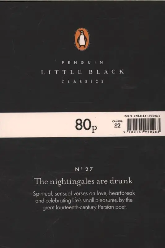 Rückseite: 9780141980263 | The Nightingales are Drunk | Hafez | Taschenbuch | Englisch | 2015