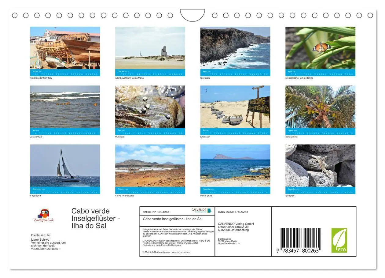 Bild: 9783457800263 | Cabo verde Inselgeflüster - Ilha do Sal (Wandkalender 2026 DIN A4...